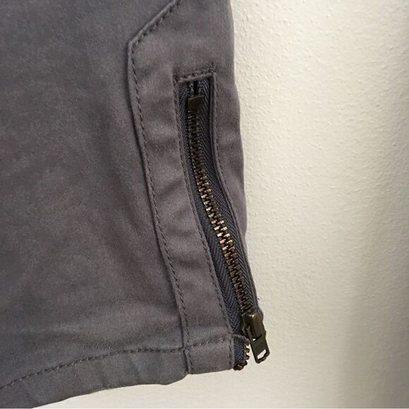 Anthropologie Pilcro and the Letterpress Moto Ankle Zip Gray Pants | Size 27 - Picture 6 of 13